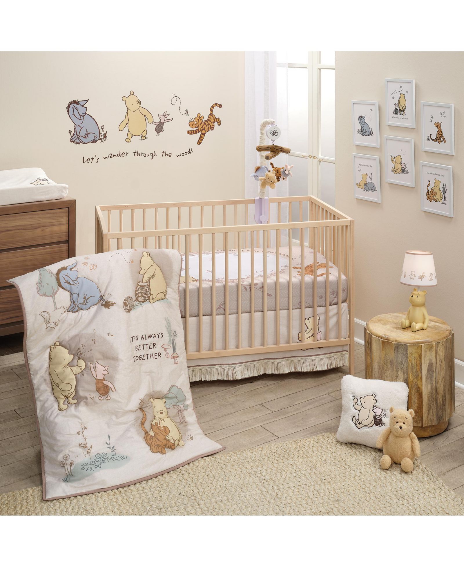 Lambs & Ivy комплект постельного белья для детской кроватки Disney Pooh Bear
