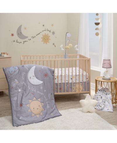 Детский набор постельного белья Bedtime Originals Little Star Celestial 3-Piece Nursery Baby Crib