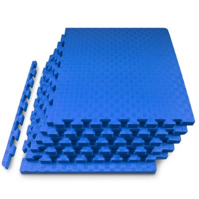 Коврик для фитнеса ProsourceFit Checkered Puzzle Exercise Mat 1-in, 24 Sq Ft - 6 Tiles