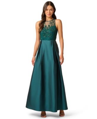 Женское вечернее платье Adrianna Papell Beaded Taffeta Ball Gown