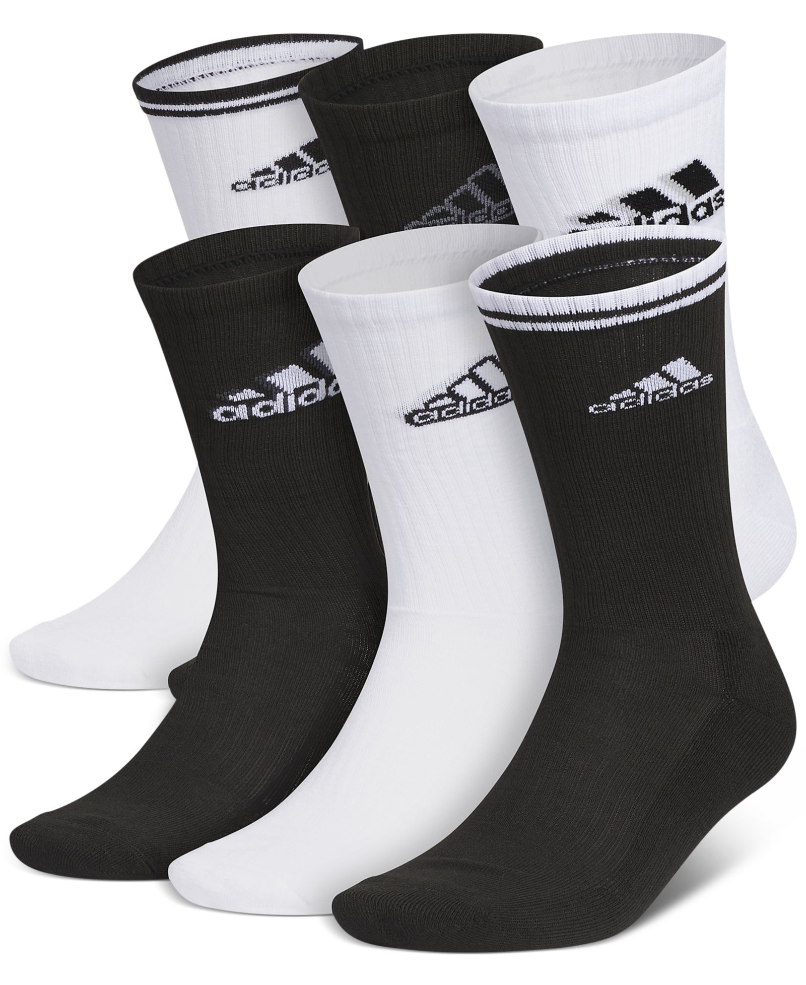 adidas Men's Mix 2.0 6-Pk. Athletic Cushioned Crew Socks