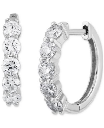 Серьги-кольца Grown With Love Lab Grown Diamond in 14k White or Yellow Gold
