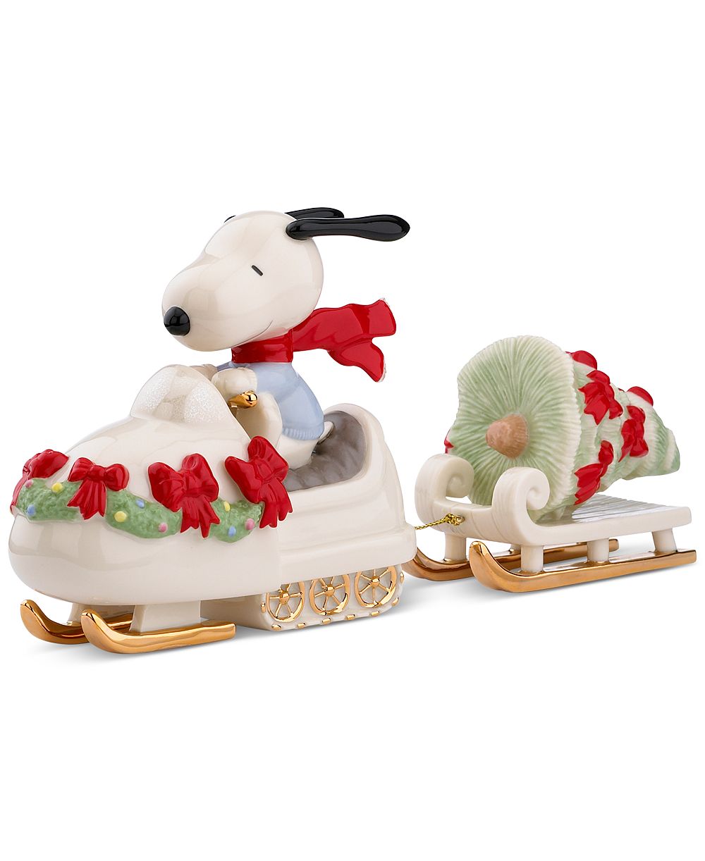 Фигурка Lenox Snowmobiling Snoopy
