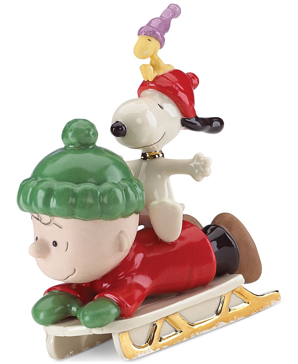Фигурка Lenox Snoopy Sledding Adventure