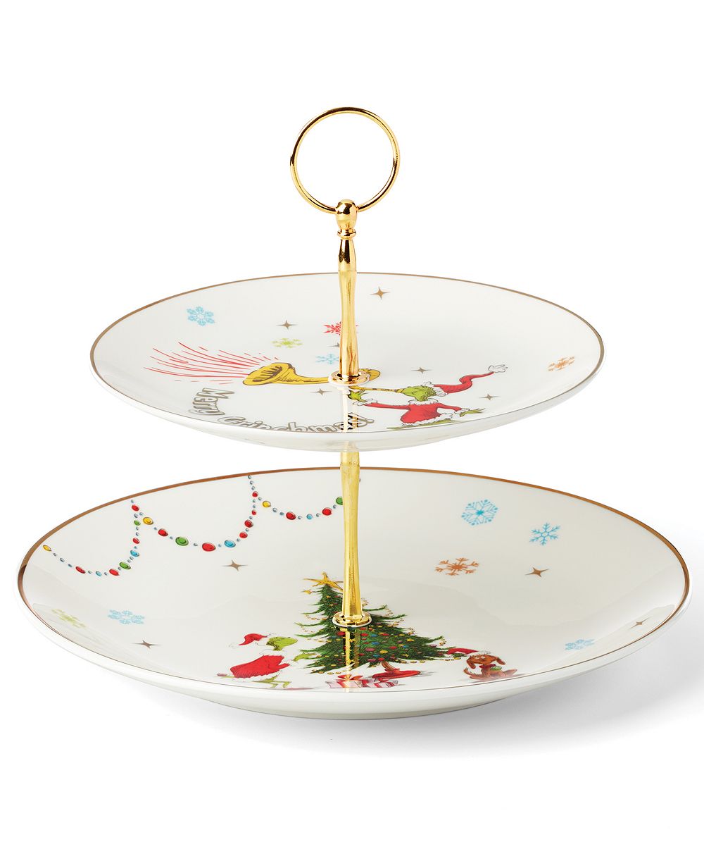 Сервировочная подставка Lenox Grinchmas 2-Tiered