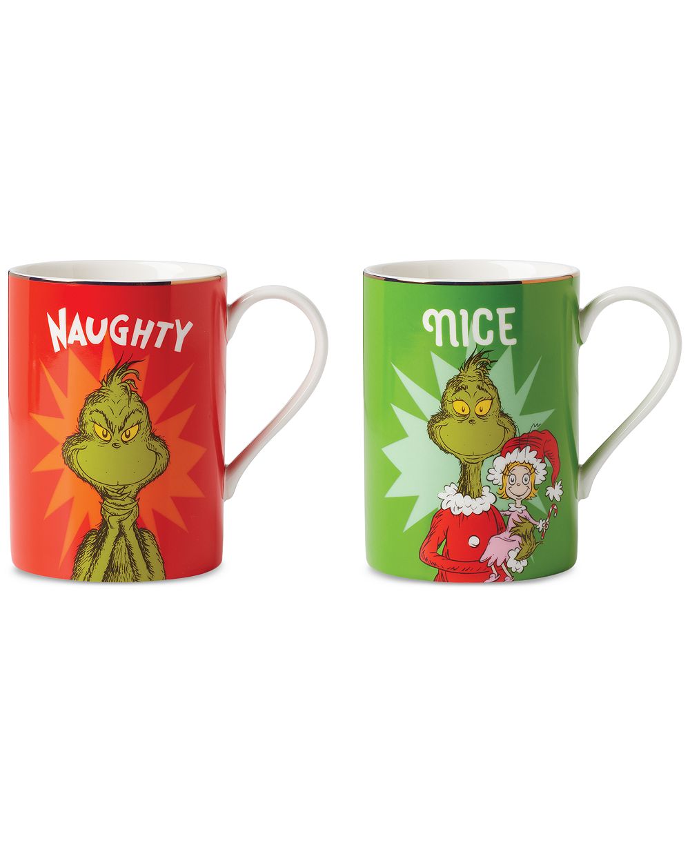Набор кружек Lenox Grinchmas Naughty & Nice, 2 шт.