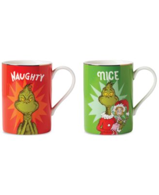 Набор кружек Lenox Grinchmas Naughty & Nice, 2 шт.