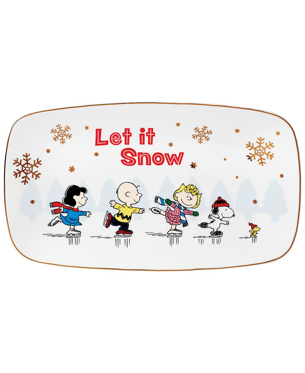 Lenox поднос для закусок Snoopy Peanuts