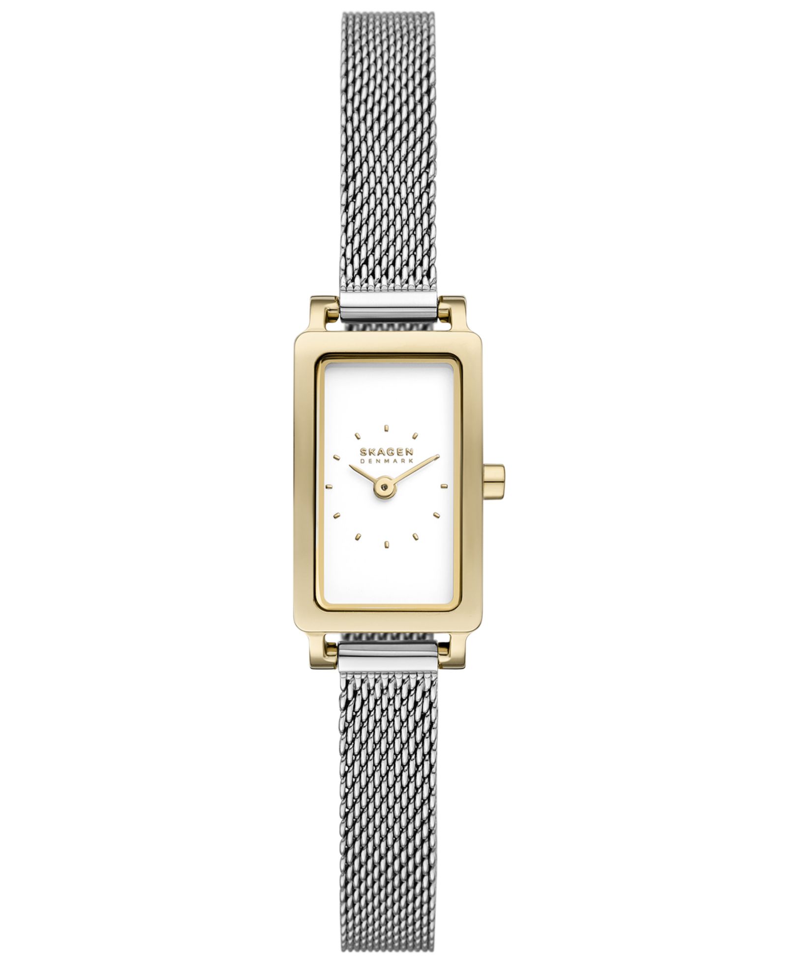 Skagen Женские часы Hagen Micro Two Hand Silver-Tone Stainless Steel 30mm