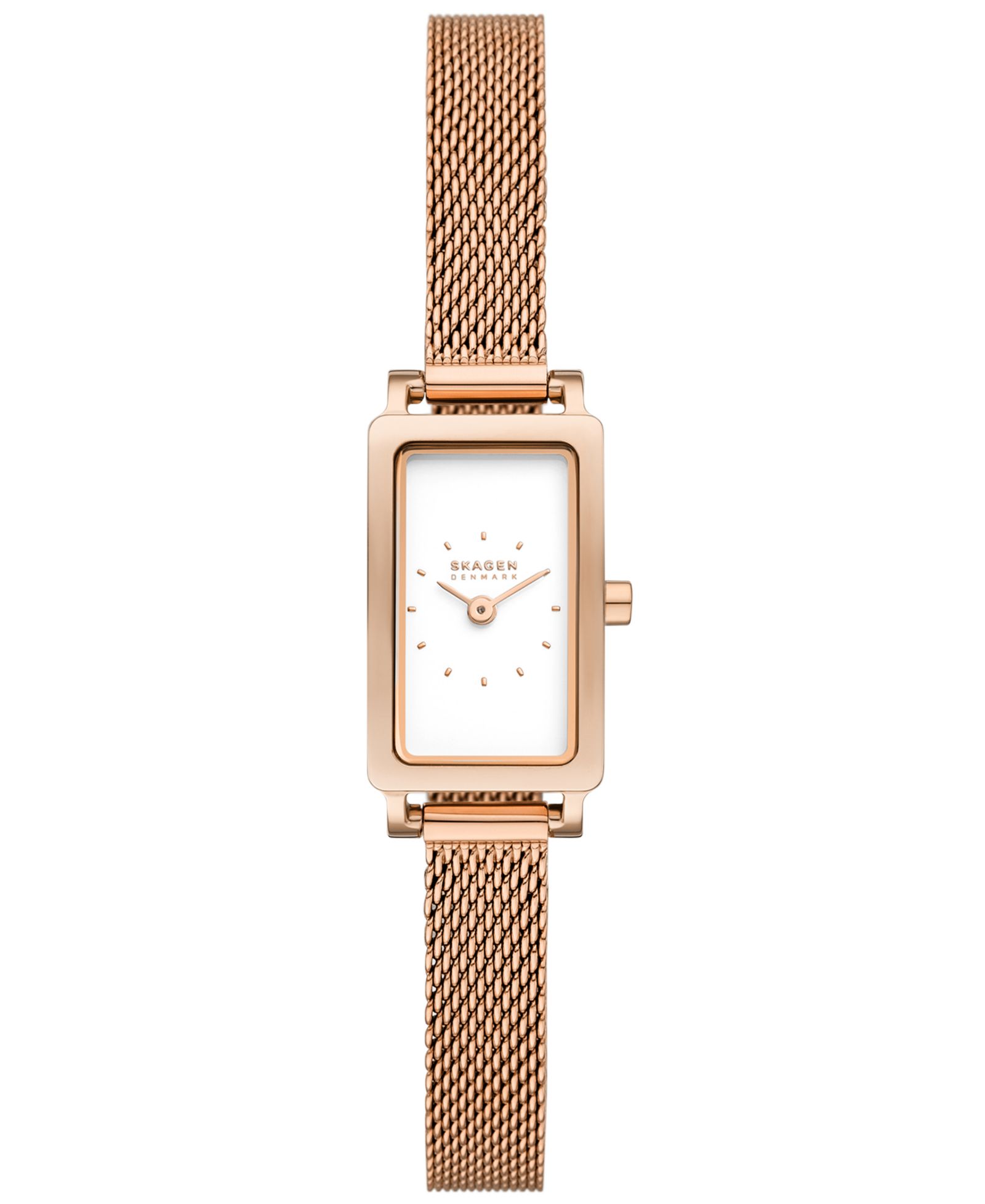 Женские часы Skagen Hagen Micro Two Hand из нержавеющей стали Rose Gold-Tone, 30mm