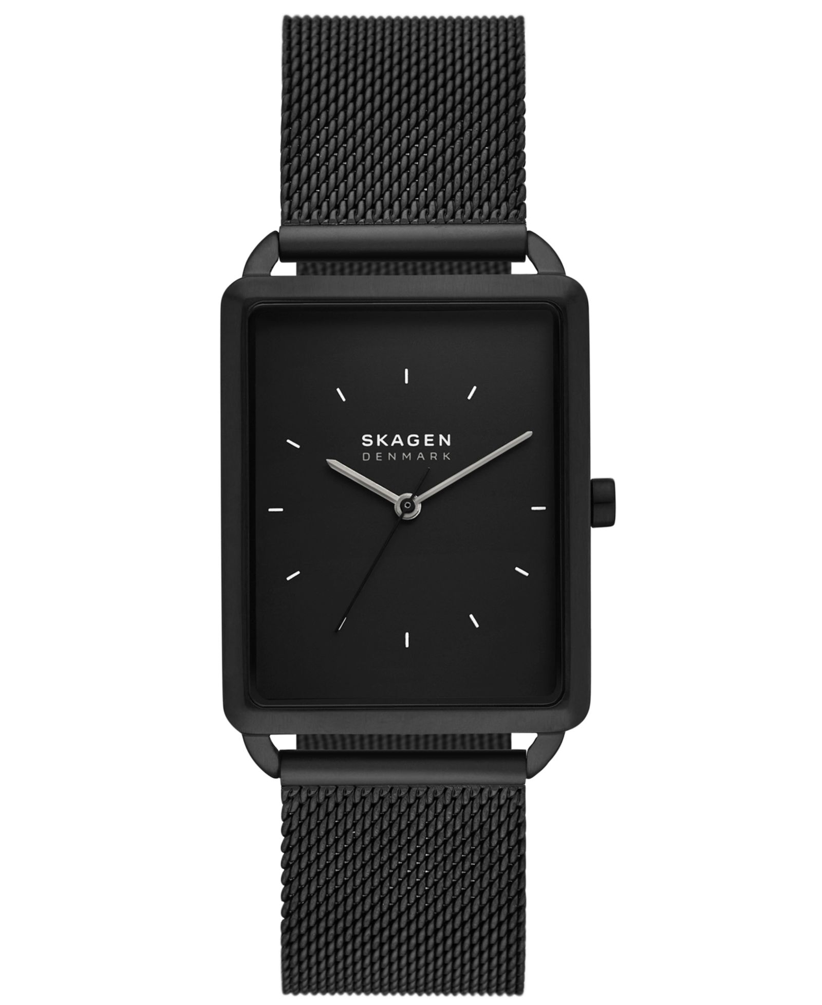 Часы Skagen Men's Hagen Three Hand Black Stainless Steel 36mm