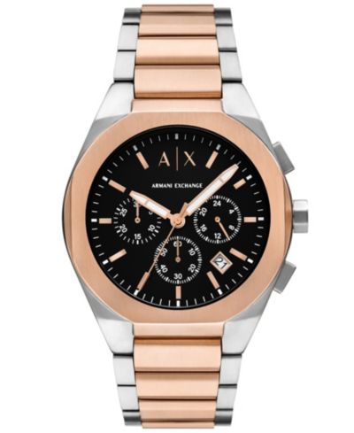 A|X Armani Exchange Мужские часы Sync Quartz Chronograph Two-Tone Stainless Steel 42MM