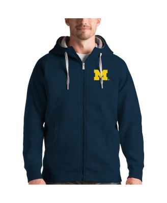 Antigua Мужское худи Michigan Wolverines Victory Full-Zip