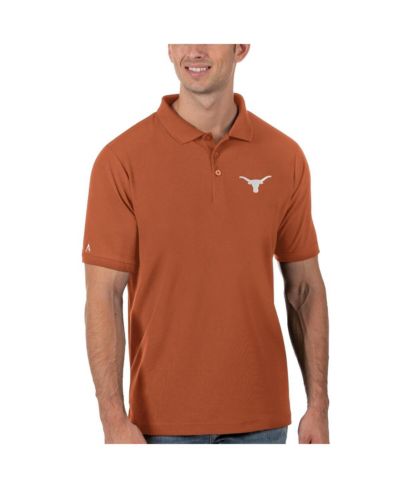 Мужская рубашка-поло Antigua Texas Longhorns Legacy Pique, оранжевая