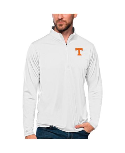 Мужской топ Antigua Tennessee Volunteers Tribute на молнии белого цвета