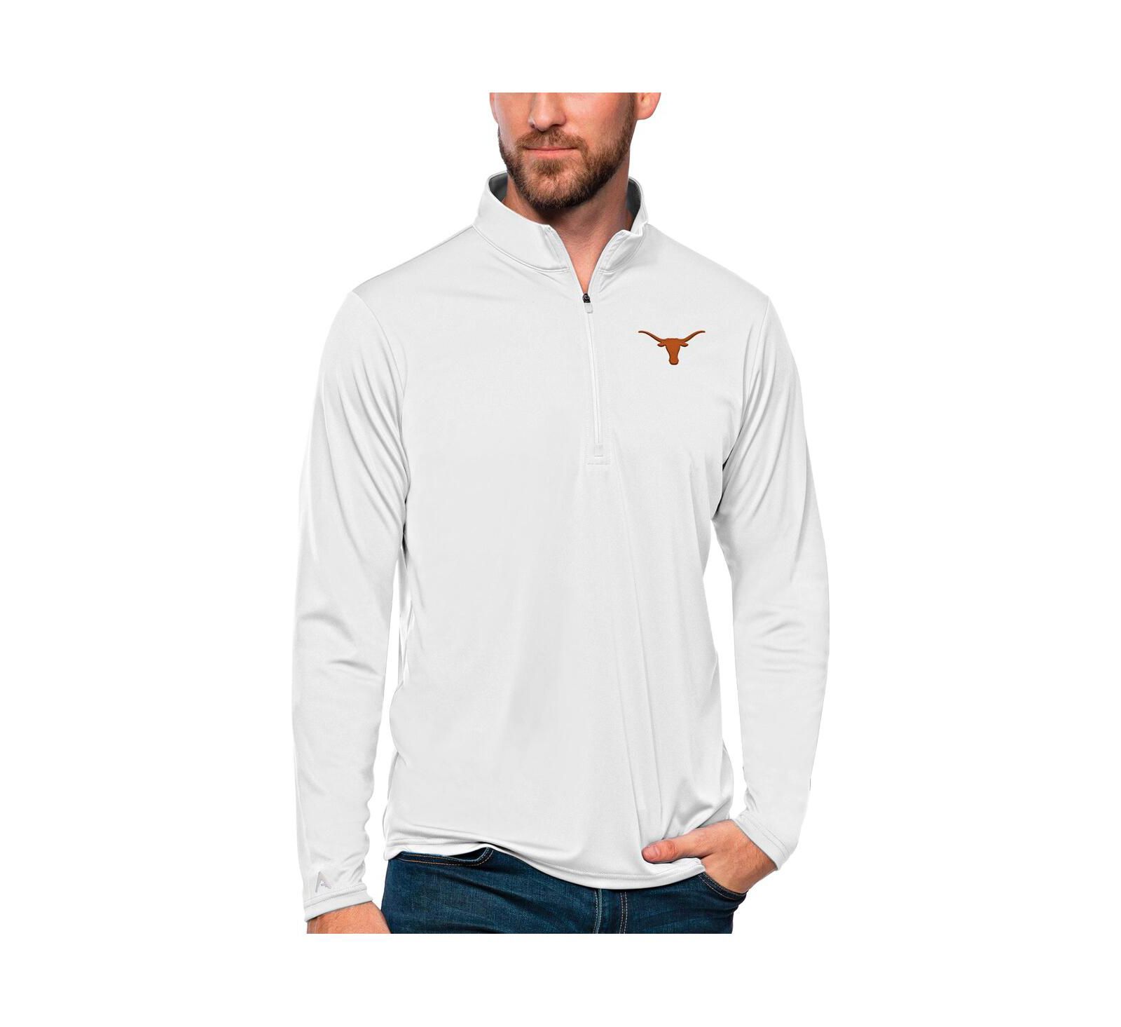 Мужской топ Antigua с молнией спереди и принтом Texas Longhorns