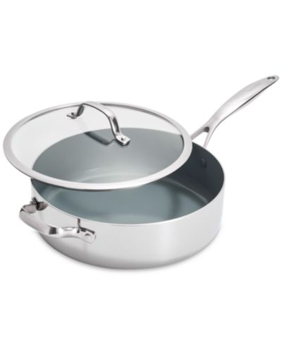 Сковорода GreenPan Valencia Pro Stainless Steel 5-Qt. с крышкой