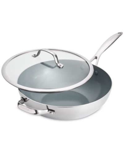 Вок GreenPan Valencia Pro Stainless Steel 12" с крышкой