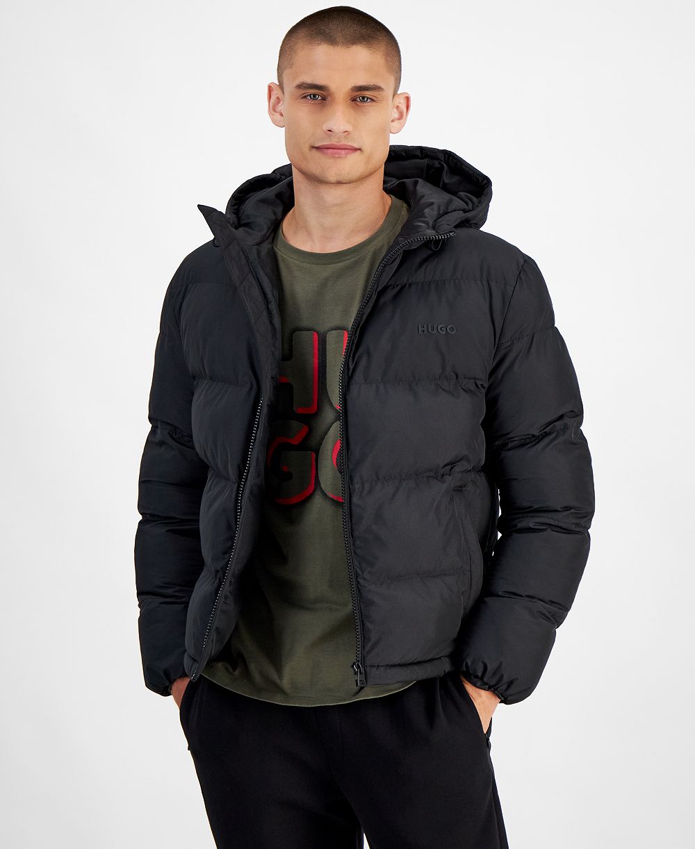 HUGO by Hugo Boss Мужская стеганая куртка-пуховик Slim-Fit с капюшоном
