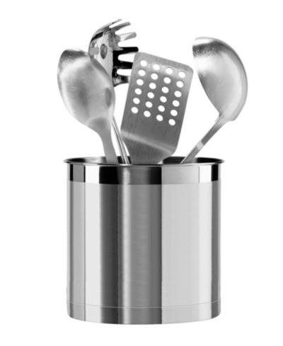 OGGI 7" Jumbo Stainless Steel Utensil Holder