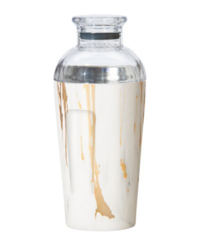 OGGI Groove 17oz. Double Wall Vacuum Insulated Stainless Steel Cocktail Shaker