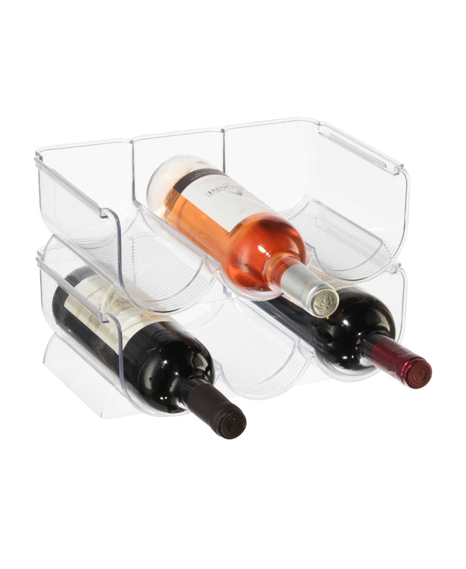 OGGI Set of 2 Stackable Bottle Racks