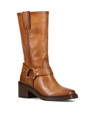 Женские кожаные ботинки Frye Kate Harness на блочном каблуке