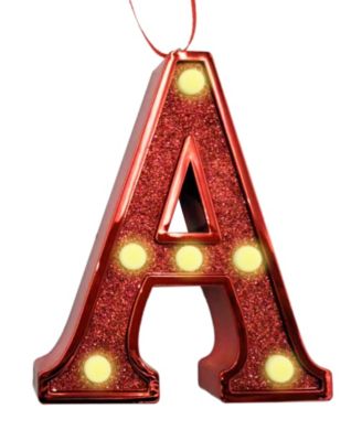 Блестящее украшение Ganz Light Up Initial Glitter