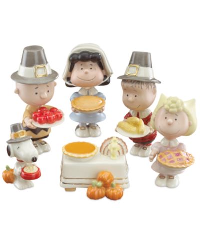 Lenox Peanuts набор из 6 фигурок Thanksgiving