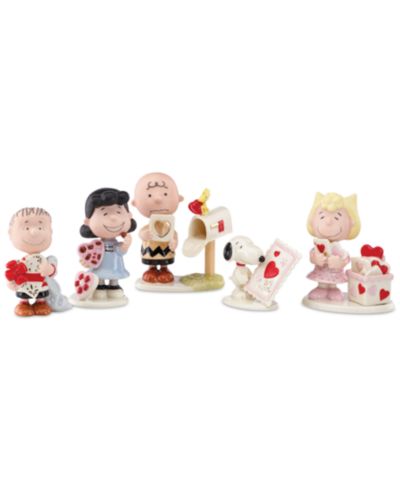Набор фигурок Lenox Peanuts 5-Piece Valentine's Day