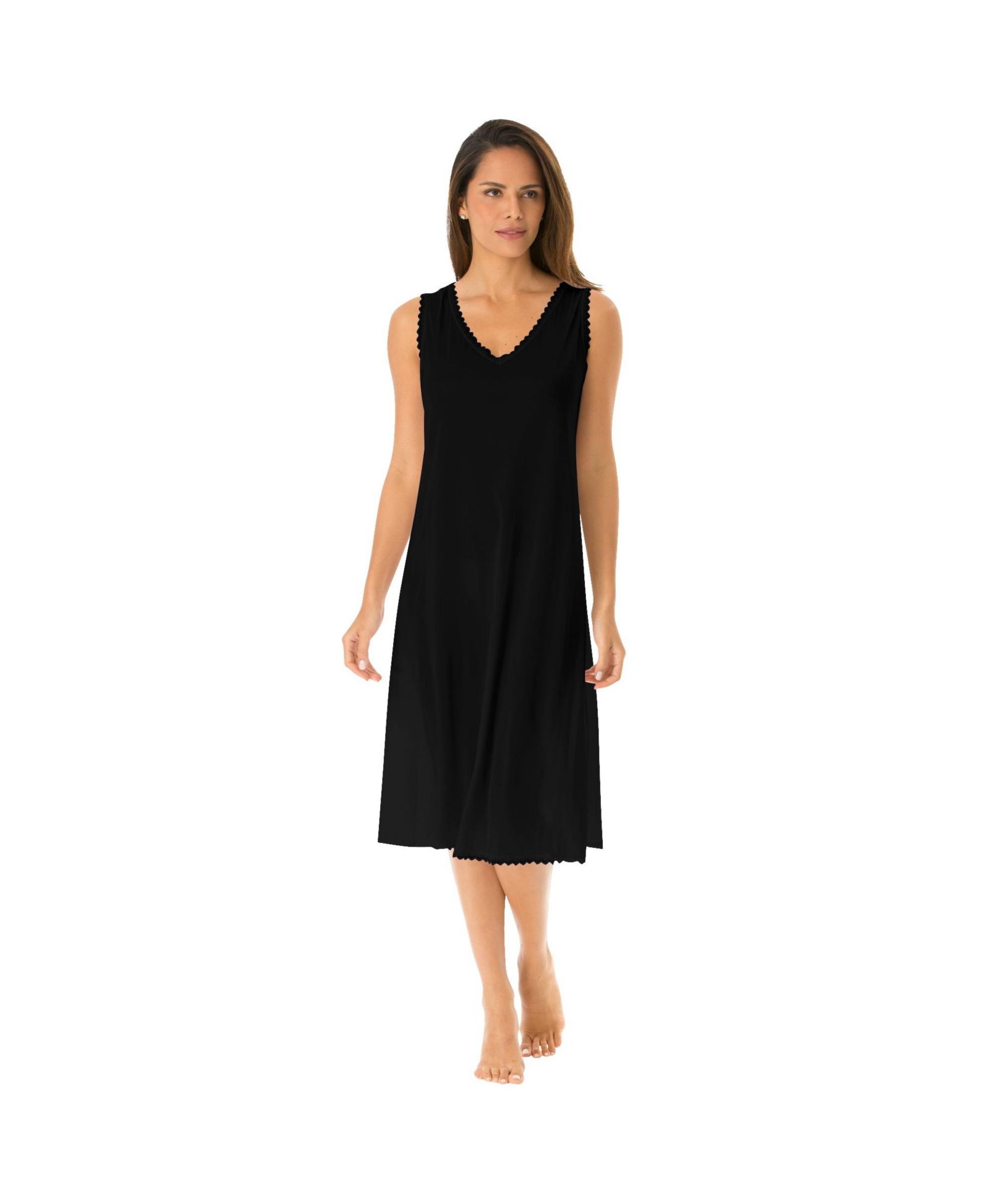 Comfort Choice Women's Lace-Trim Slip