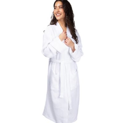 Cariloha Waffle Knit Bath Robe | White | Unisex, Large/X-Large | Viscose Material | Soft, Comfortable, and Wicks Moisture