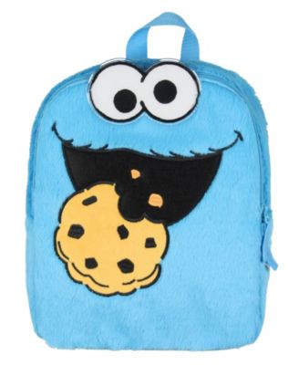Рюкзак Sesame Street Plush Cookie Monster Smile Face 12 Inch для повседневного использования