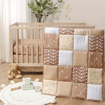 The Peanutshell Детский Crib Bedding Set, Boho Celestial, 3 Pieces