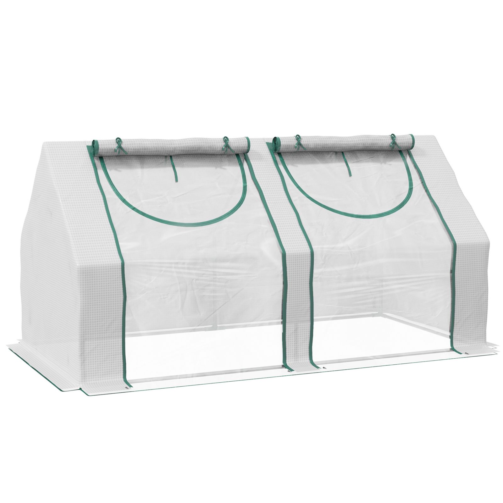 Переносной домик Outsunny 6' x 3' x 3' с двумя чехлами PE/PVC