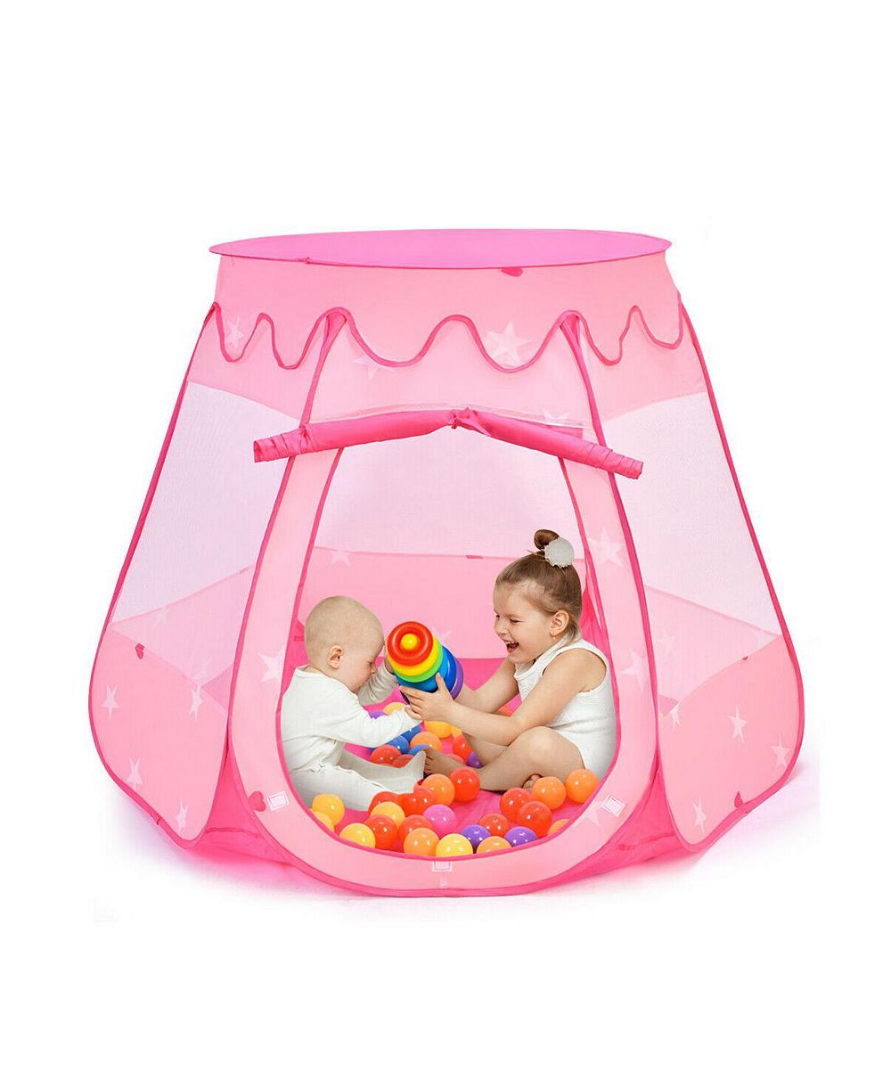 Детский игровой домик-палатка Pink Portable с 100 шарами