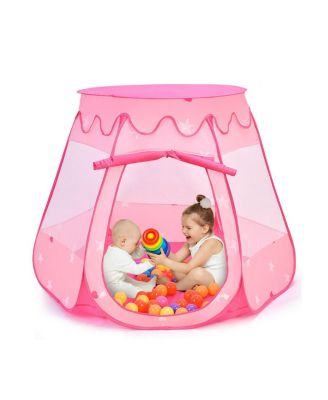 Детский игровой домик-палатка Pink Portable с 100 шарами