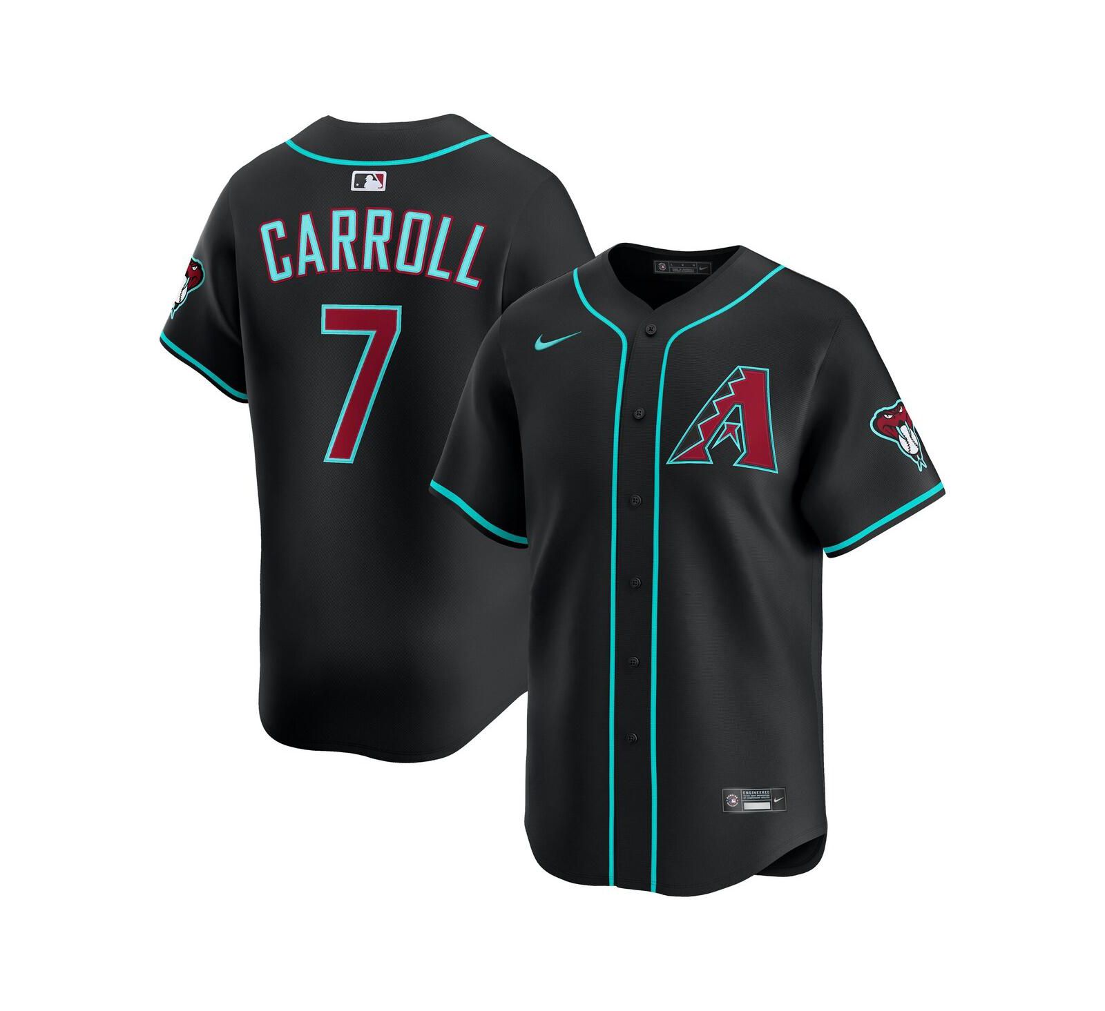 Мужская джерси Nike Corbin Carroll Black Arizona Diamondbacks Alternate Limited Player
