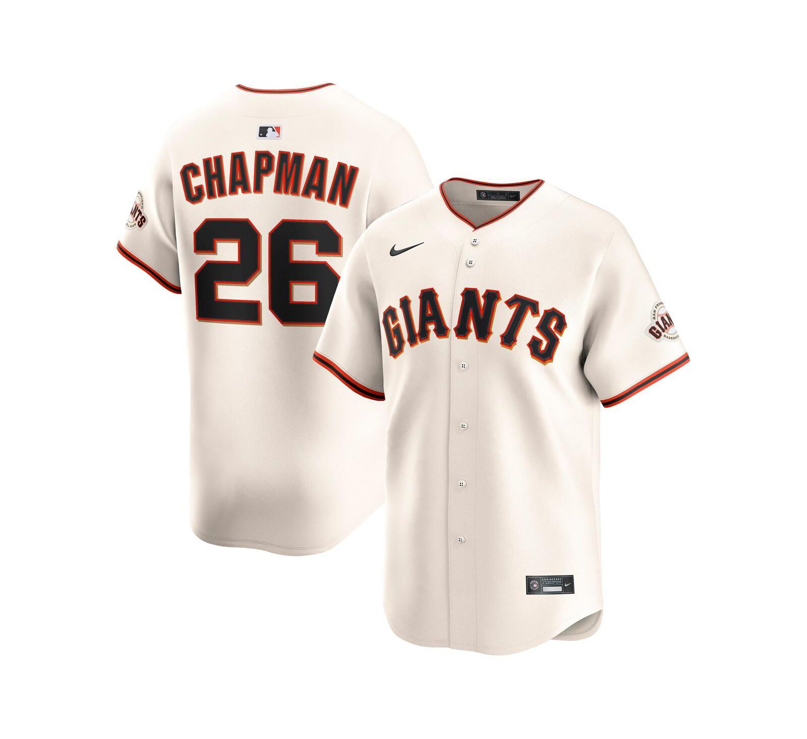 Nike Men's Matt Chapman Cream San Francisco Giants Home Limited Player Jersey