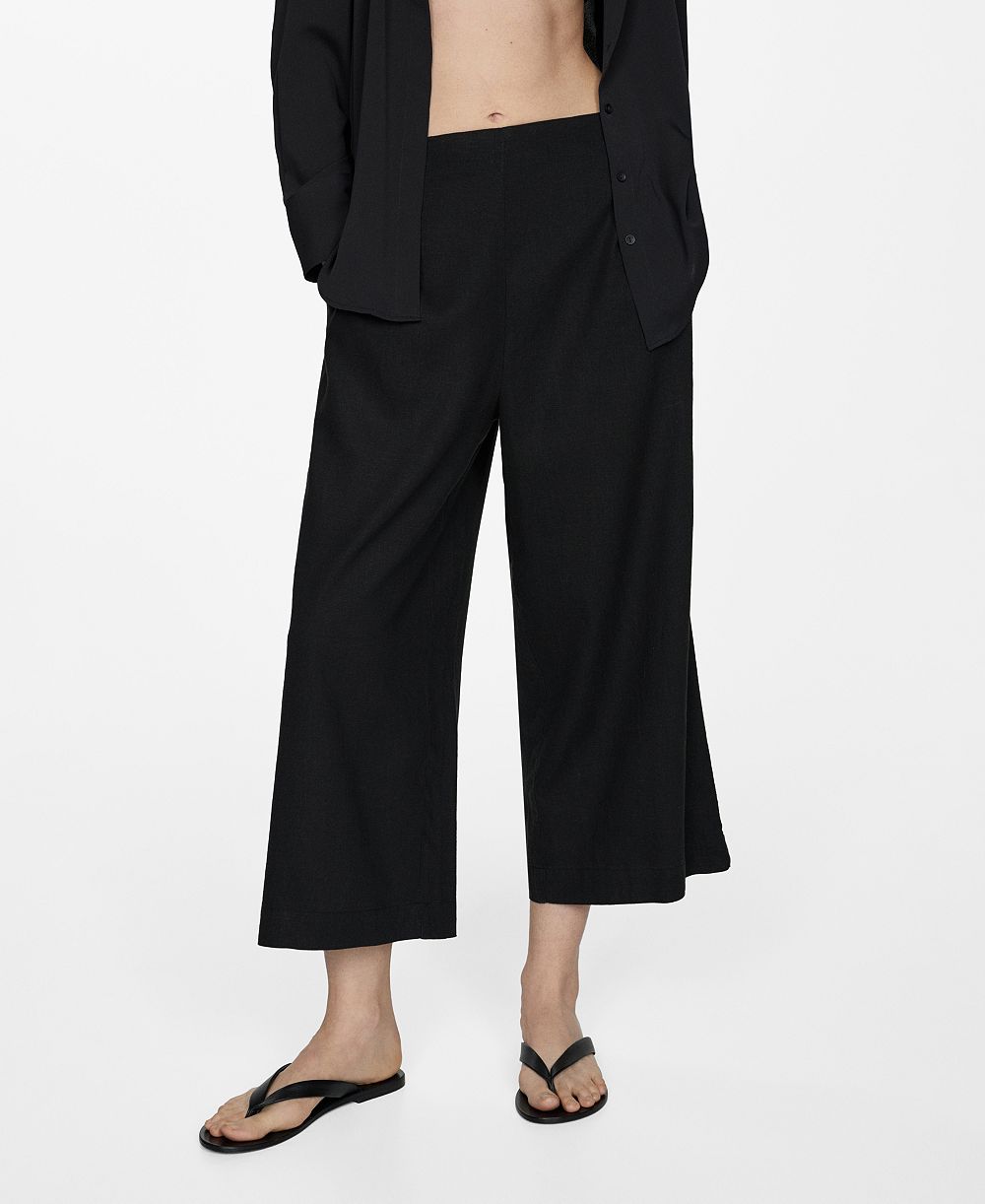Женские брюки Mango Wide Leg Linen