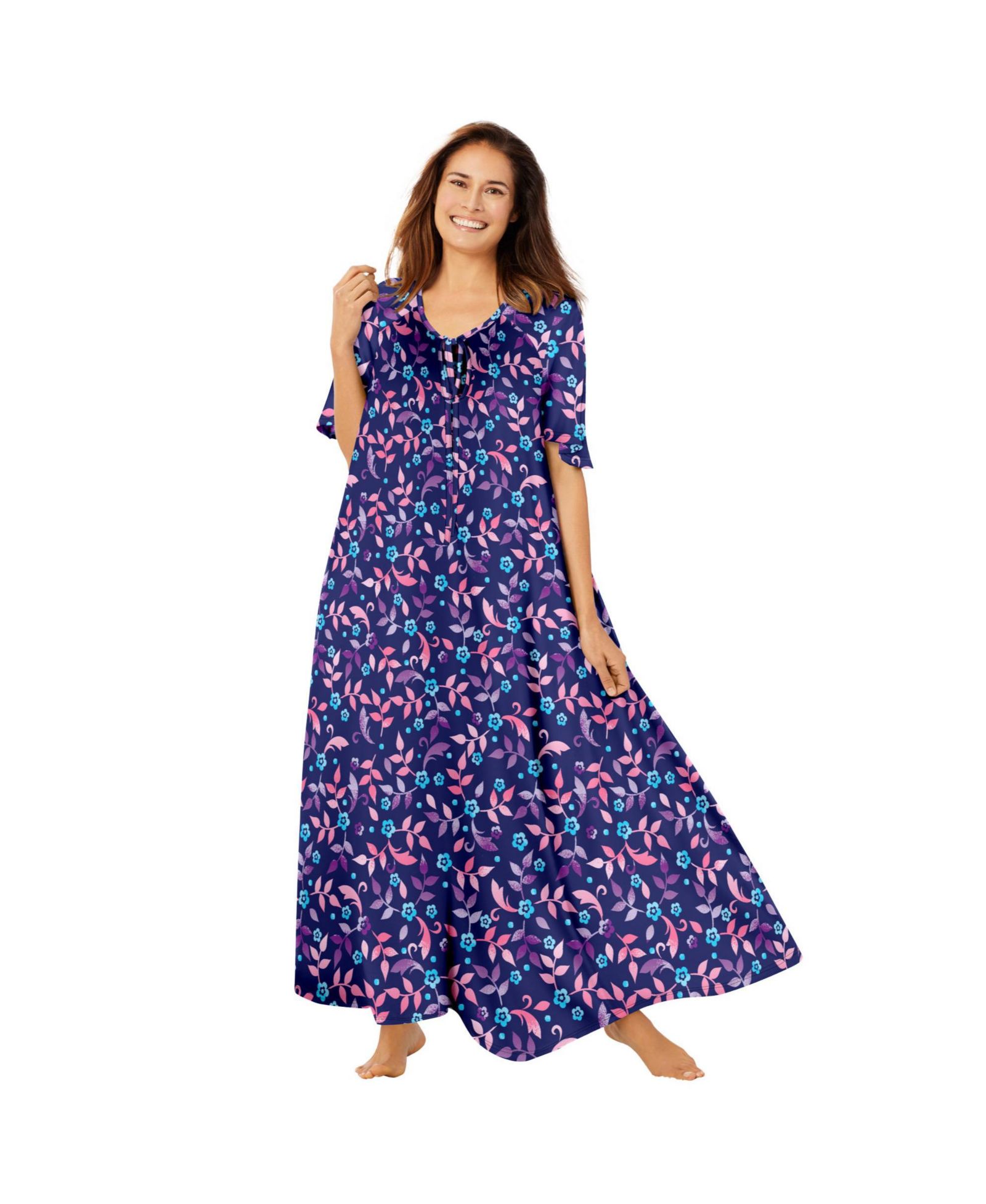 Only Neccessities Women's Only Necessities Sweeping Printed Lounger