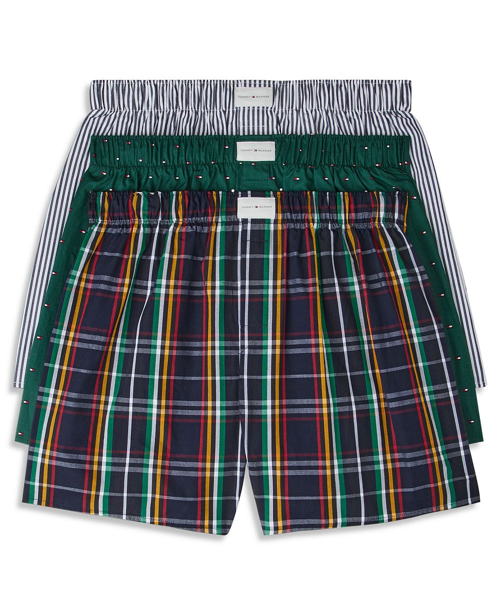 Tommy Hilfiger мужские тканые боксеры, 3 шт.