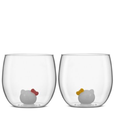 Sanrio® Hello Kitty® Stemless Short Glasses, Set of 2