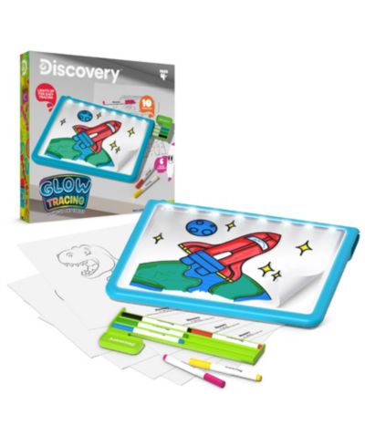 Discovery Kids Детский световой планшет для рисования Glow Tracing