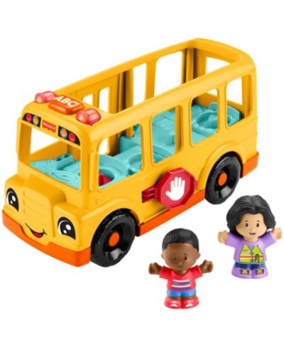 Fisher-Price Little People школьный автобус музыкальная игрушка для малышей с 2 фигурками