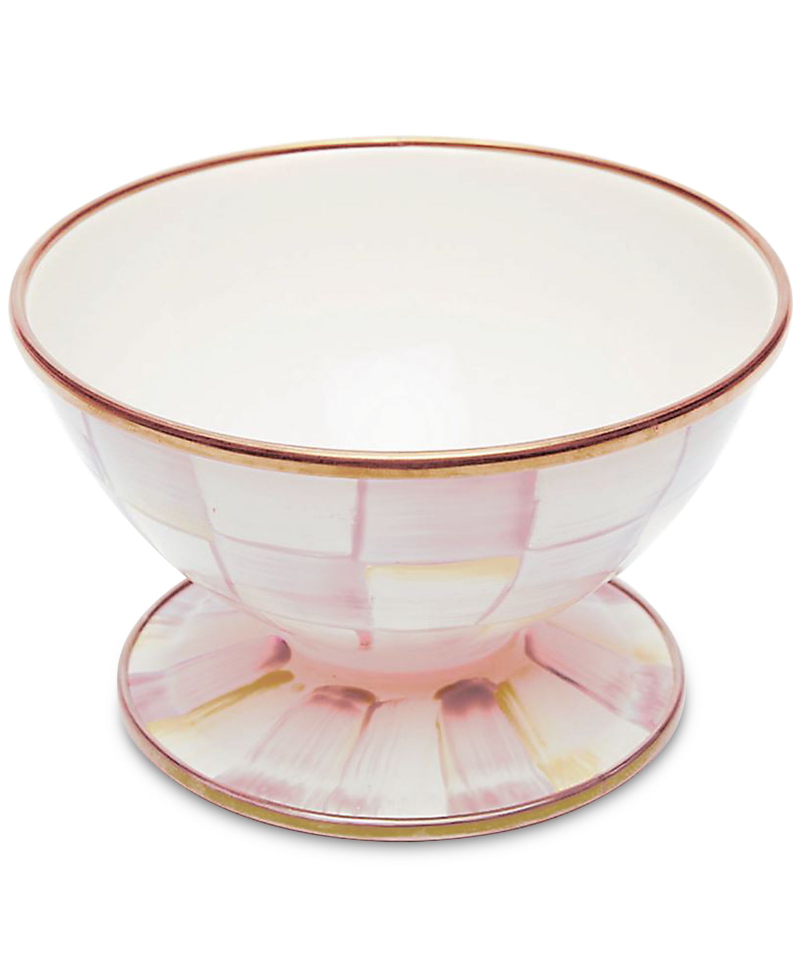 Тарелка для мороженого MacKenzie-Childs Rosy Check Ice Cream Dish
