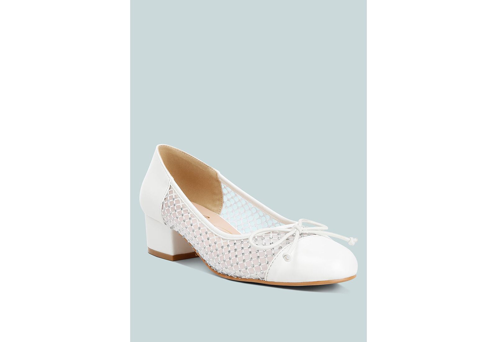Женские балетки London Rag Women's Tudum Rhinestone Detail Mesh