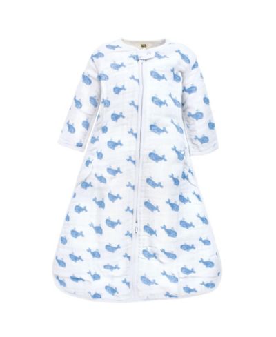 Hudson Baby Long-Sleeve Muslin Wearable Sleep Blanket