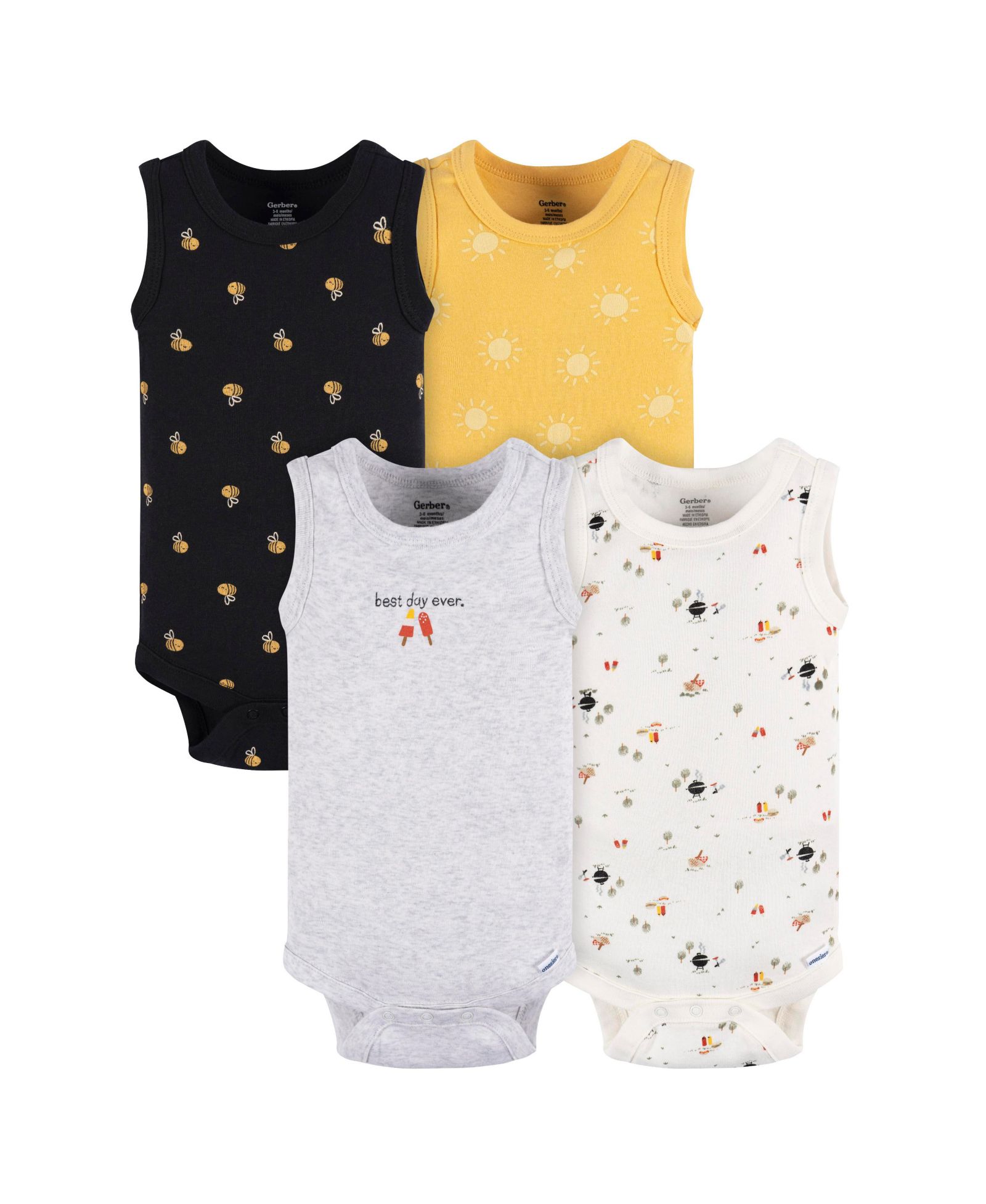 Детский комплект боди Gerber, 4 шт.