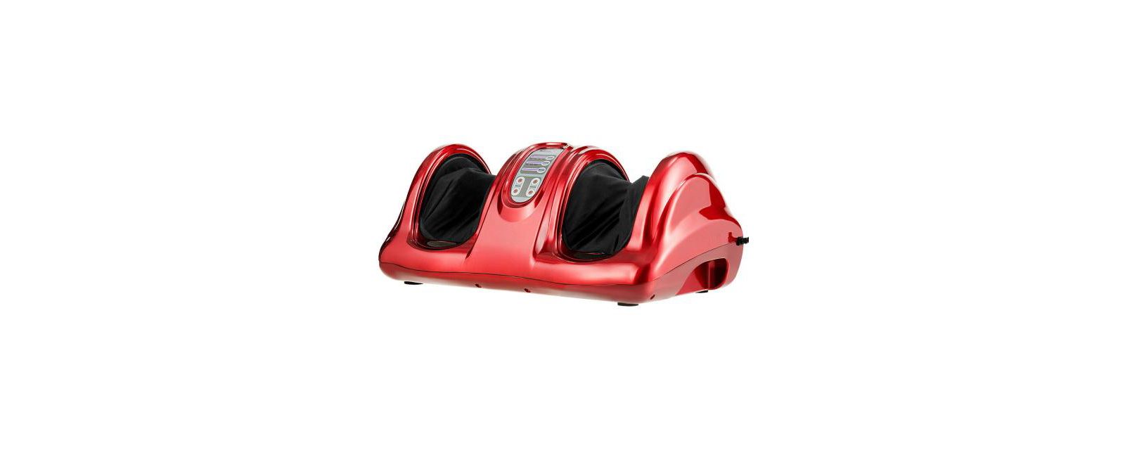 Slickblue Therapeutic Shiatsu Foot Massager with High Intensity Rollers-Red